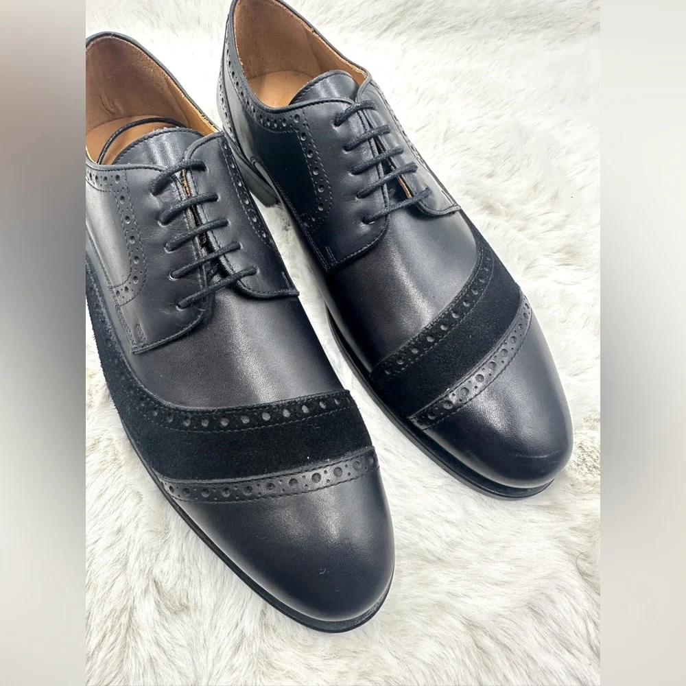 Taft The Gladiator Shoe in Black Leather/Suede‎ Oxfords 41 US 8 NWT